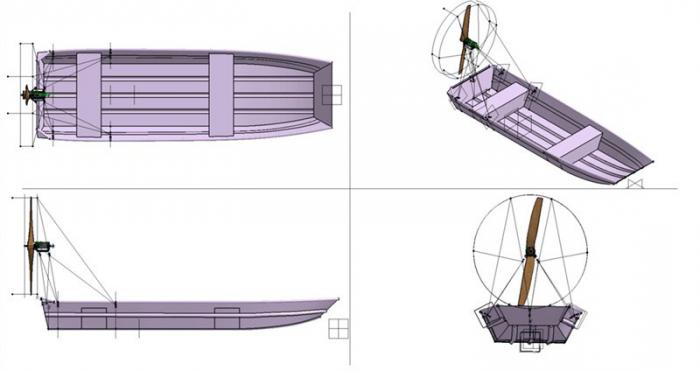 rysunki aeroboat zrób to sam