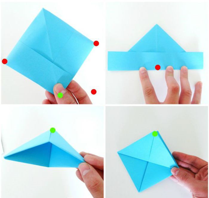 łódź papieru origami dla dzieci