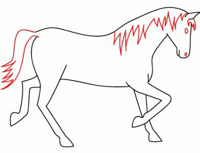 Jak narysować konia etapami: prosty schemat