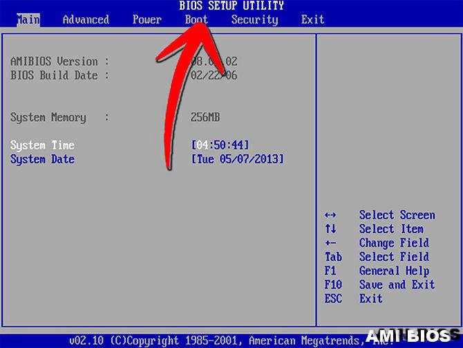 Bios boot z twardego dysku