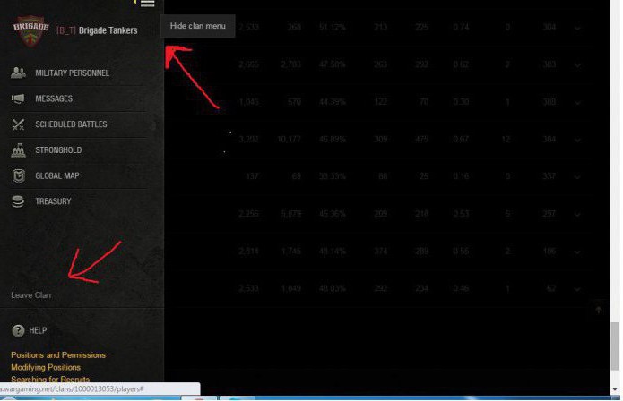 Sposoby gry w czołgach lub opuszczania klanu w grze World Of Tanks