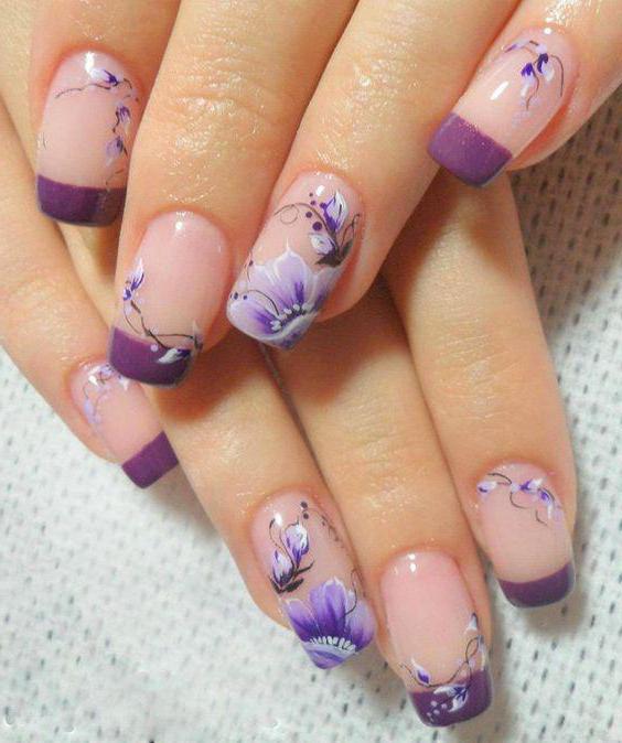 wiosna kwiatowy manicure