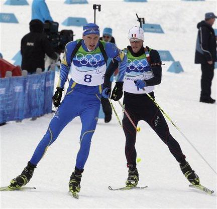 męska biathlonowa pogoń